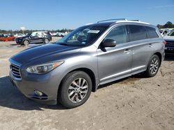 Salvage cars for sale from Copart Houston, TX: 2015 Infiniti QX60