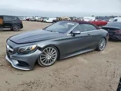 Flood-damaged cars for sale at auction: 2017 Mercedes-Benz S 550