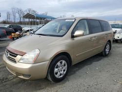 Salvage cars for sale at Spartanburg, SC auction: 2006 KIA Sedona EX