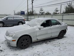 Salvage cars for sale at Hillsborough, NJ auction: 2001 Mercedes-Benz C 320