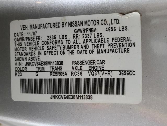 2008 Infiniti G37 Base