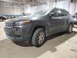 Salvage cars for sale at Woodhaven, MI auction: 2017 Jeep Cherokee Latitude