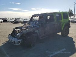 Salvage cars for sale at Rancho Cucamonga, CA auction: 2021 Jeep Wrangler Unlimited Rubicon 4XE