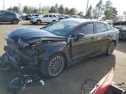 Salvage cars for sale at Denver, CO auction: 2018 Ford Fusion TITANIUM/PLATINUM HEV