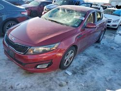 Salvage cars for sale at Cahokia Heights, IL auction: 2015 KIA Optima LX