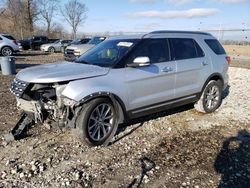 Salvage cars for sale from Copart Cicero, IN: 2017 Ford Explorer Limited