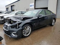 Salvage cars for sale at Elgin, IL auction: 2018 Infiniti Q50 Luxe