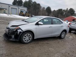 Salvage cars for sale from Copart Mendon, MA: 2019 Toyota Corolla L