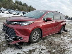 Salvage cars for sale at Mendon, MA auction: 2021 Toyota Sienna XLE