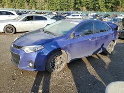 Salvage cars for sale from Copart Graham, WA: 2015 Toyota Corolla L