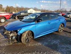 Salvage cars for sale at York Haven, PA auction: 2021 Nissan Sentra SR