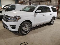 Salvage cars for sale at Eldridge, IA auction: 2022 Ford Expedition Max Limited