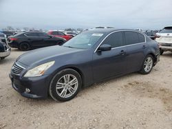 Vehiculos salvage en venta de Copart San Antonio, TX: 2013 Infiniti G37 Base