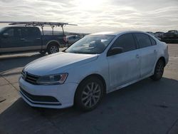 Salvage cars for sale at Grand Prairie, TX auction: 2015 Volkswagen Jetta SE