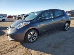 Salvage cars for sale at Amarillo, TX auction: 2013 Nissan Leaf S