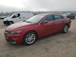 Salvage cars for sale at Harleyville, SC auction: 2018 Chevrolet Malibu LT