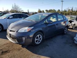 Salvage cars for sale at San Martin, CA auction: 2015 Toyota Prius