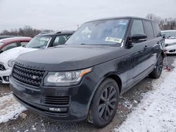 Land Rover salvage cars for sale: 2016 Land Rover Range Rover HSE