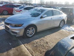 Chevrolet salvage cars for sale: 2018 Chevrolet Malibu LT