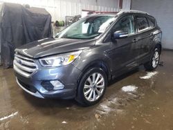 Salvage cars for sale at Elgin, IL auction: 2017 Ford Escape Titanium