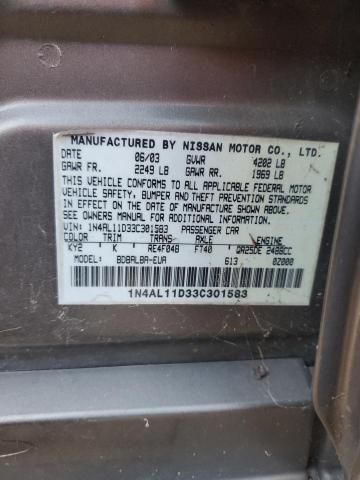 2003 Nissan Altima Base