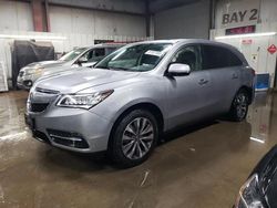 Salvage cars for sale at Elgin, IL auction: 2016 Acura MDX Technology