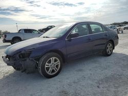 Salvage cars for sale at Arcadia, FL auction: 2007 Honda Accord SE