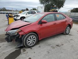 Salvage cars for sale at Orlando, FL auction: 2019 Toyota Corolla L