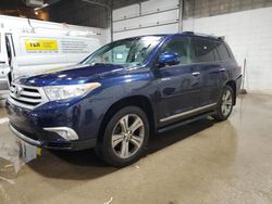 Salvage cars for sale at Blaine, MN auction: 2013 Toyota Highlander Limited