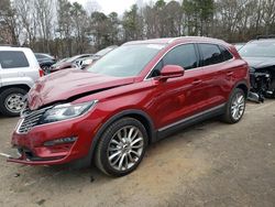 Salvage cars for sale at Austell, GA auction: 2017 Lincoln MKC Reserve