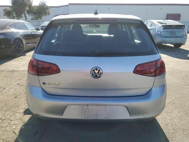 2016 Volkswagen E-GOLF SE