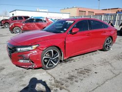 Salvage cars for sale at Anthony, TX auction: 2018 Honda Accord Sport