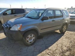 Salvage cars for sale at Dyer, IN auction: 2006 Honda CR-V LX