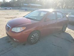 Salvage cars for sale at Savannah, GA auction: 2010 Hyundai Elantra Blue