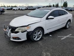 Salvage cars for sale from Copart Rancho Cucamonga, CA: 2010 Volkswagen CC Luxury