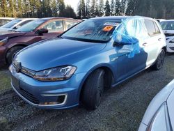 Volkswagen Golf salvage cars for sale: 2015 Volkswagen E-GOLF SEL Premium