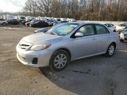 Salvage cars for sale from Copart Glassboro, NJ: 2011 Toyota Corolla Base