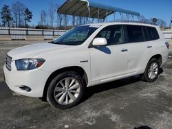 Salvage cars for sale at Spartanburg, SC auction: 2008 Toyota Highlander Hybrid