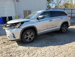 Salvage cars for sale at Austell, GA auction: 2017 Toyota Highlander LE