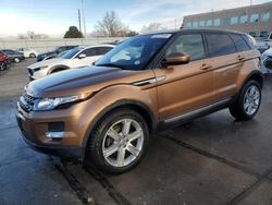 Salvage cars for sale at Littleton, CO auction: 2014 Land Rover Range Rover Evoque Pure Plus