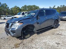 Salvage cars for sale at Houston, TX auction: 2017 Nissan Armada SV