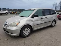 Salvage cars for sale at Dunn, NC auction: 2007 Honda Odyssey LX