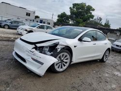 Salvage cars for sale at Opa Locka, FL auction: 2021 Tesla Model 3