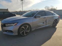 Salvage cars for sale from Copart Wilmer, TX: 2018 Honda Accord Sport