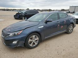 Salvage cars for sale at San Antonio, TX auction: 2015 KIA Optima Hybrid