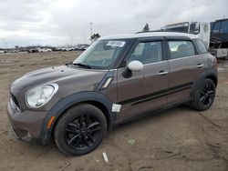 Salvage cars for sale at Woodhaven, MI auction: 2012 Mini Cooper S Countryman