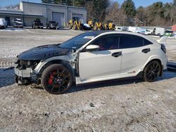 Salvage cars for sale at Mendon, MA auction: 2021 Honda Civic TYPE-R Touring