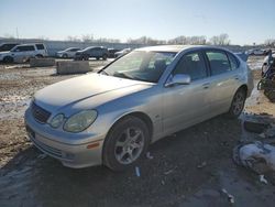 Salvage cars for sale at Kansas City, KS auction: 2002 Lexus GS 300