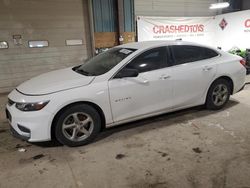 Chevrolet salvage cars for sale: 2017 Chevrolet Malibu LS