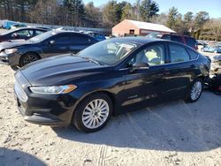 Salvage cars for sale at Mendon, MA auction: 2015 Ford Fusion SE Hybrid